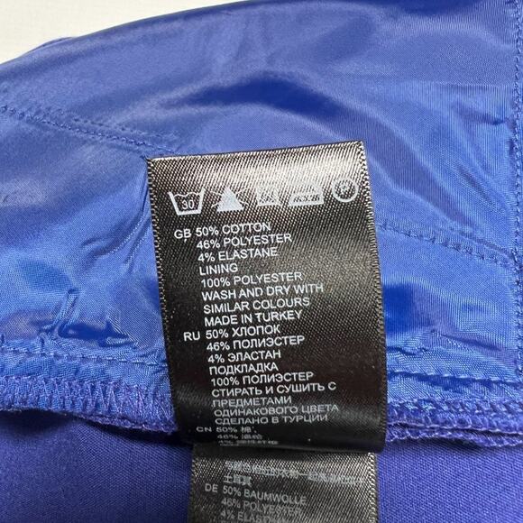 REISS Joanna Straight Tailored Trousers SIZE 4 Royal Blue Stretch Dress Pants - Picture 5 of 10